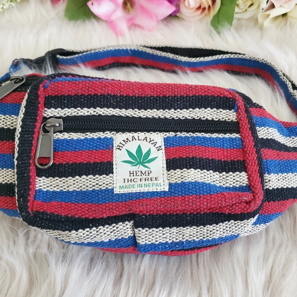 Nwot handmade hemp cotton boho fannypack - Picture 3 of 9
